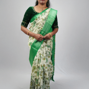 Kalaamkari Digital Print Saree