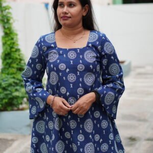 Jaipur Pure Cotton Printed Short Kurti for Women