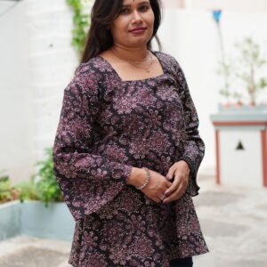 Jaipur Pure Cotton Printed Short Kurti for Women